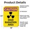 Signmission Radiation & Laser Sign, 24 in H x 18 in W, Vinyl Decal, Rectangle OS-2PACK-CR-D-1824-V-10231 - alternate 6